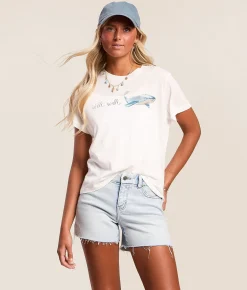 The Laundry Room Well Well Whale T-Shirt White New