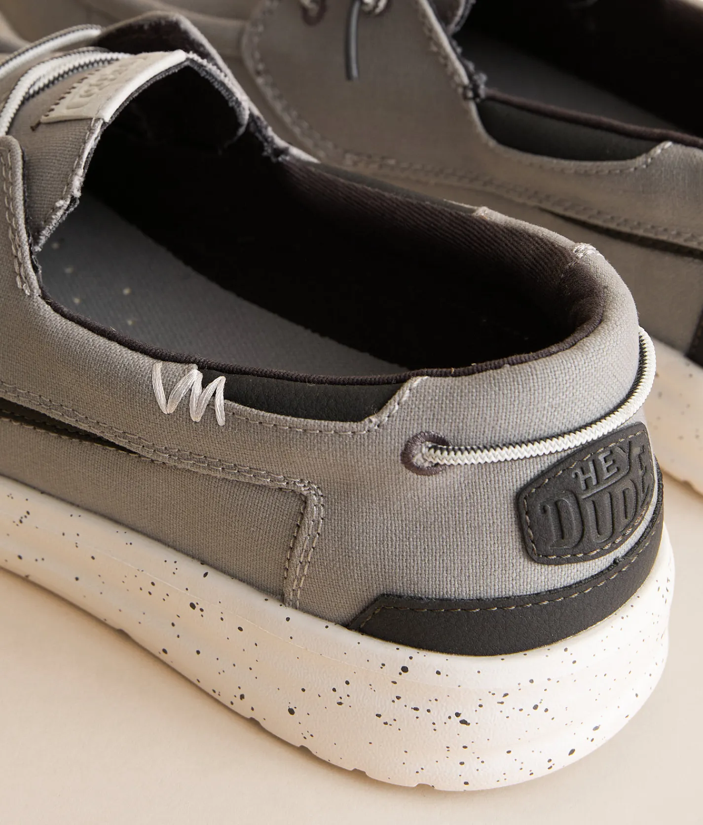 Shoes | HEYDUDE™ Welsh Grip Washed Canvas Shoe Monument Grey Multi