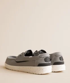 Shoes | HEYDUDE™ Welsh Grip Washed Canvas Shoe Monument Grey Multi