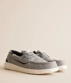 Shoes | HEYDUDE™ Welsh Grip Washed Canvas Shoe Monument Grey Multi
