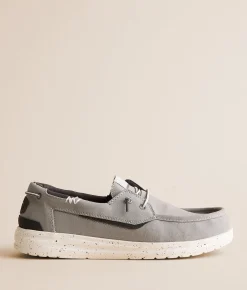 Shoes | HEYDUDE™ Welsh Grip Washed Canvas Shoe Monument Grey Multi