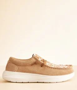 Shoes | HEYDUDE™ Wendy Comf Luxe Suede Shoe Tan
