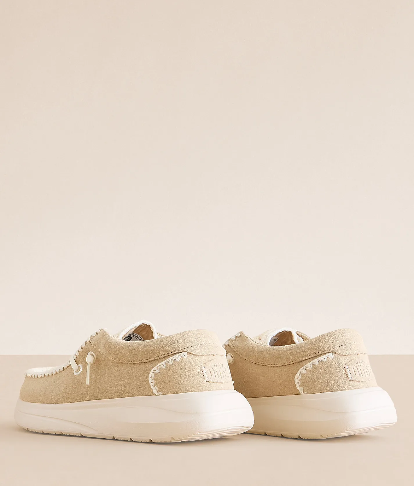 HEYDUDE™ Wendy Comf Suede Crochet Shoe Irish Cream Multi Clearance