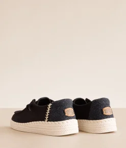Shoes | HEYDUDE™ Wendy Espadrille Woven Shoe Black