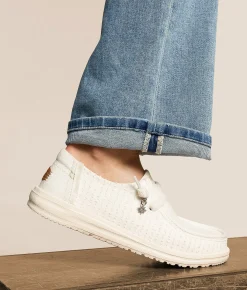 Shoes | HEYDUDE™ Wendy Frayed Shoe Snow White