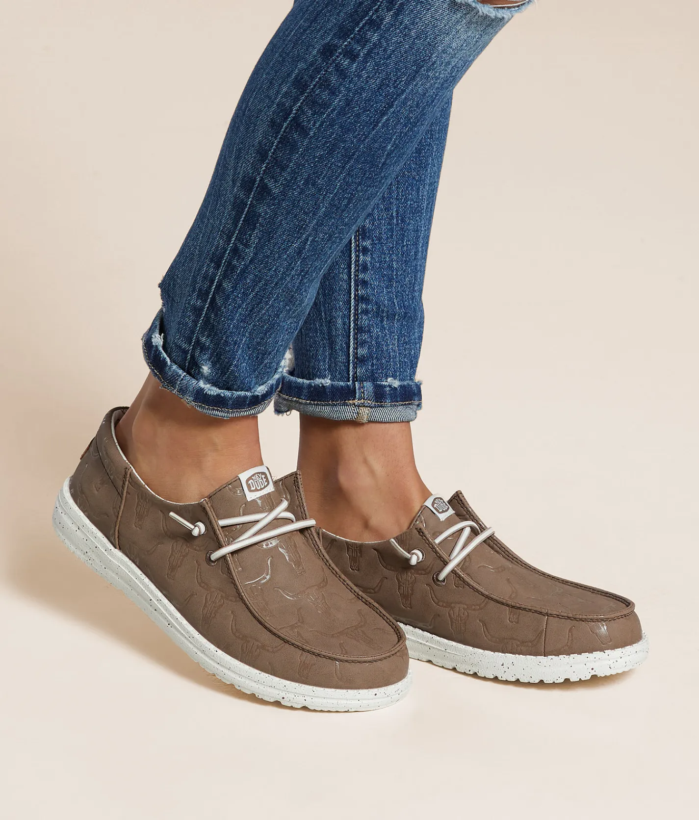 Shoes | HEYDUDE™ Wendy Funk Deboss Skullz Shoe Brown