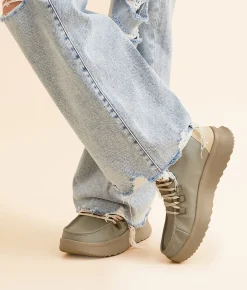 Shoes | HEYDUDE™ Wendy Peak Apres Twill Boot Olive