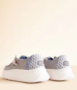 HEYDUDE™ Wendy Peak Chambray Shoe Grey New