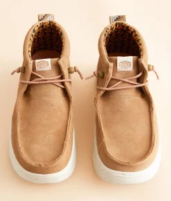 HEYDUDE™ Wendy Peak Hi Suede Shoe Chestnut Outlet