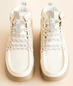 HEYDUDE™ Wendy Peak Twill Shoe Ivory Clearance