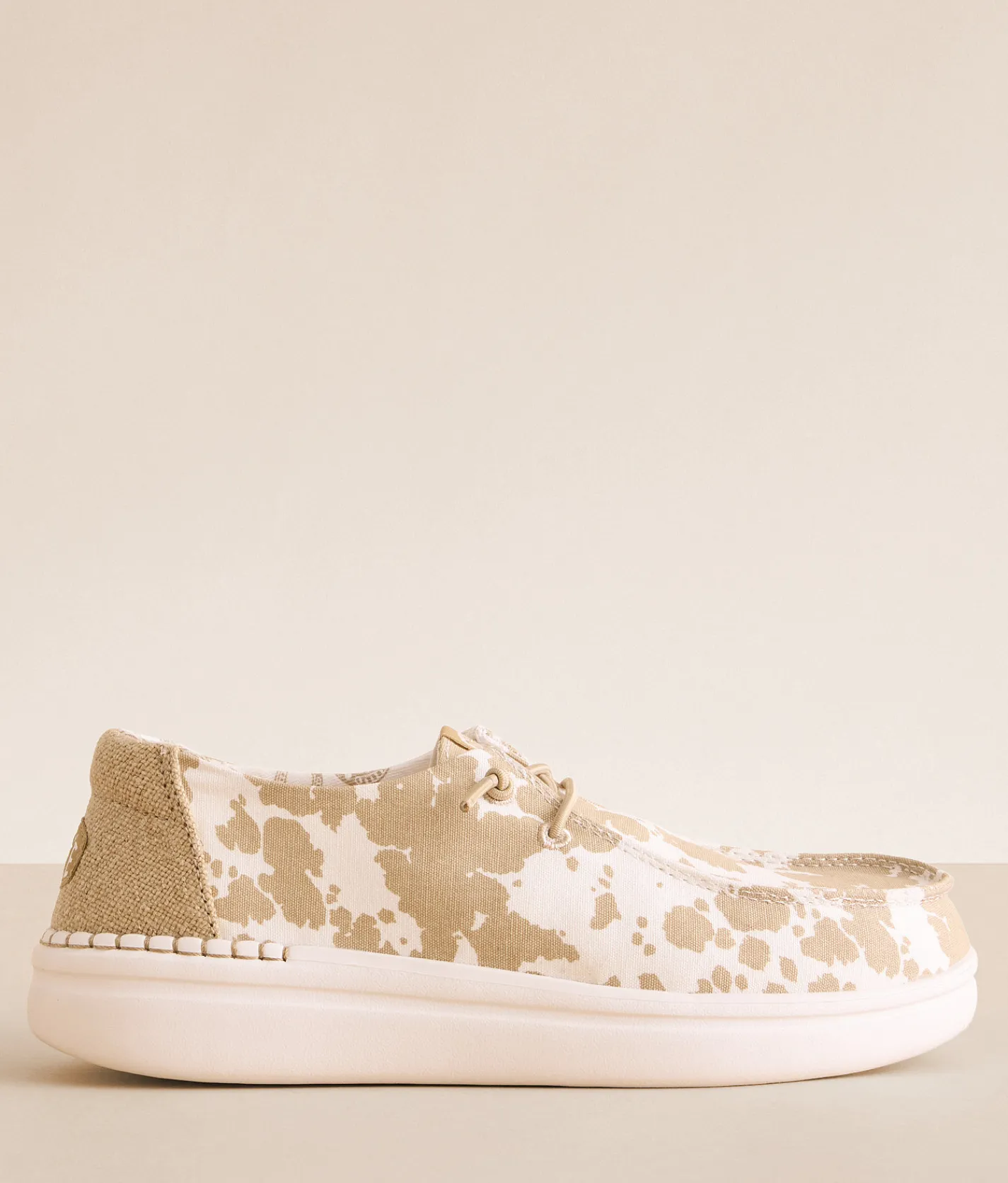 Shoes | HEYDUDE™ Wendy Rise Cow Shoe Tan White