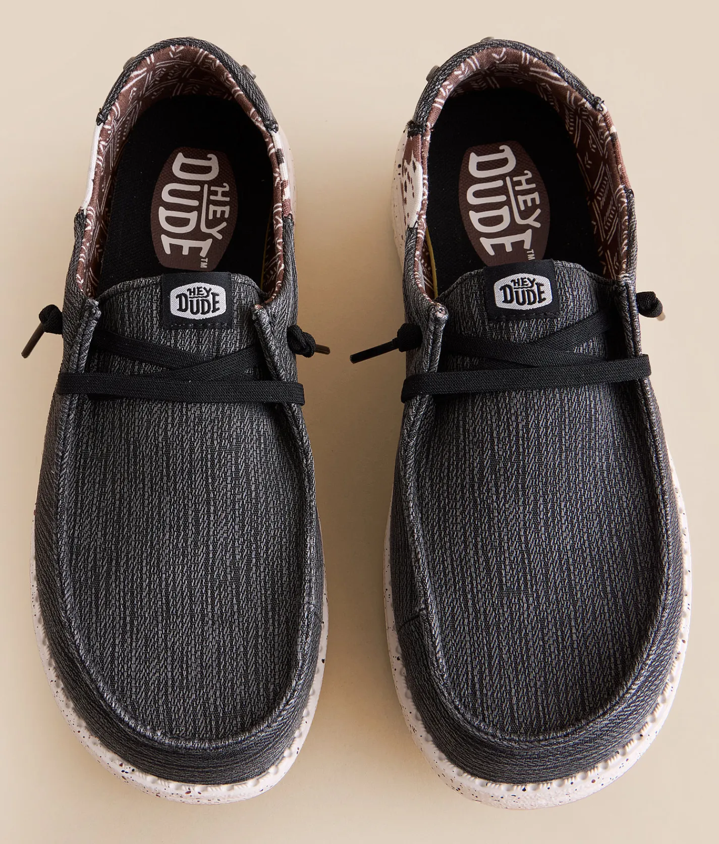 Shoes | HEYDUDE™ Wendy Stitch Cow Print Shoe Grey Multi