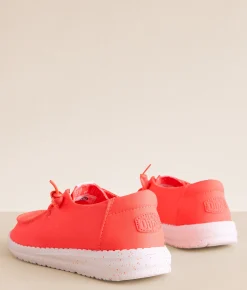 Shoes | HEYDUDE™ Wendy Stretch Canvas Shoe Fiery Coral