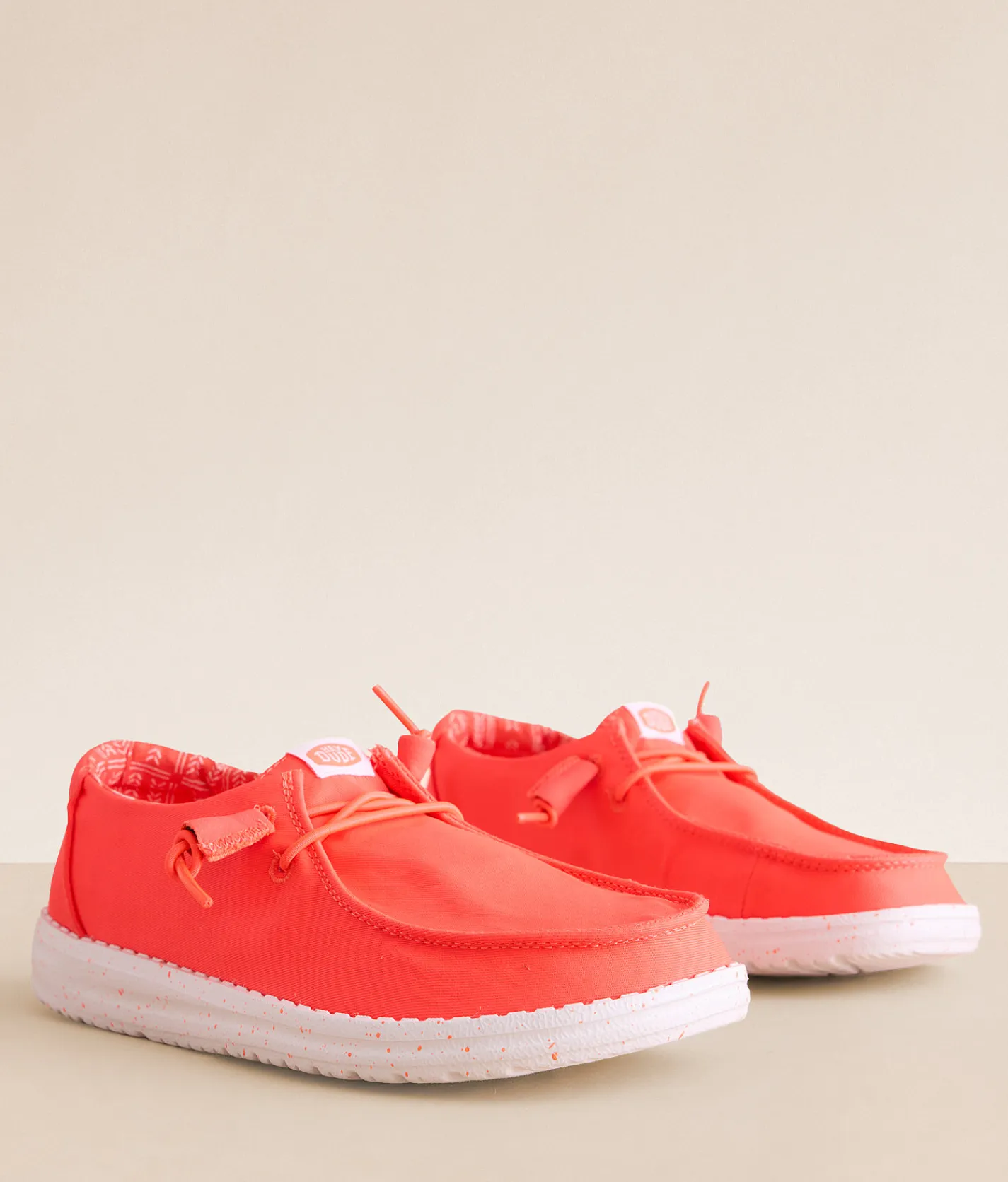 Shoes | HEYDUDE™ Wendy Stretch Canvas Shoe Fiery Coral