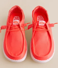 Shoes | HEYDUDE™ Wendy Stretch Canvas Shoe Fiery Coral