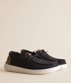 Shoes | HEYDUDE™ Wendy Wildcat Shoe Black Leopard