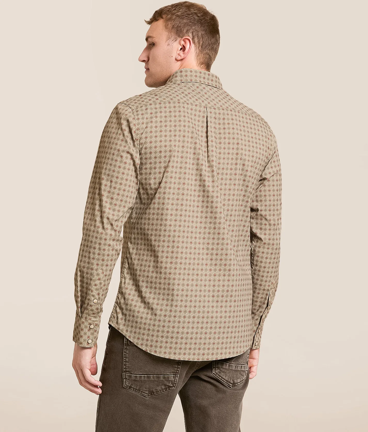 Gentry County Western Athletic Performance Shirt Brown Rust Discount