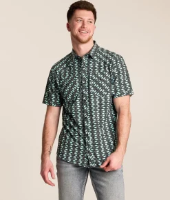 Gentry County Western Athletic Performance Stretch Shirt Black Turquoise Sale