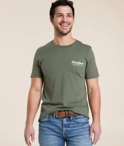 Graphic T-Shirts | Pendleton Western Brand T-Shirt Military Green