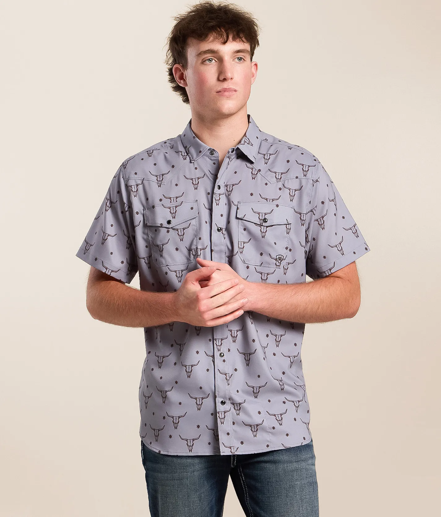 Ariat Western Fitted TEK Shirt Tradewinds Discount