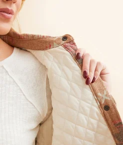 Tops|Coats & Jackets | Wrangler® Western Jacquard Shacket White Multi