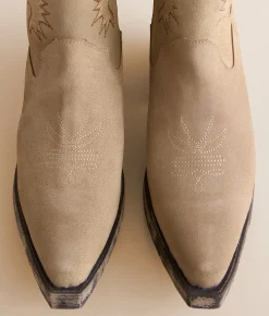 Circle G by Corral Western Leather Ankle Boot LD Taupe Outlet