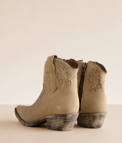 Circle G by Corral Western Leather Ankle Boot LD Taupe Outlet