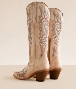 Circle G by Corral Western Leather Boot LD Bone Clearance