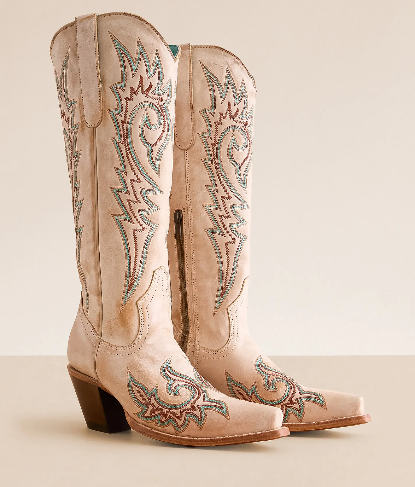 Circle G by Corral Western Leather Boot LD Bone Clearance