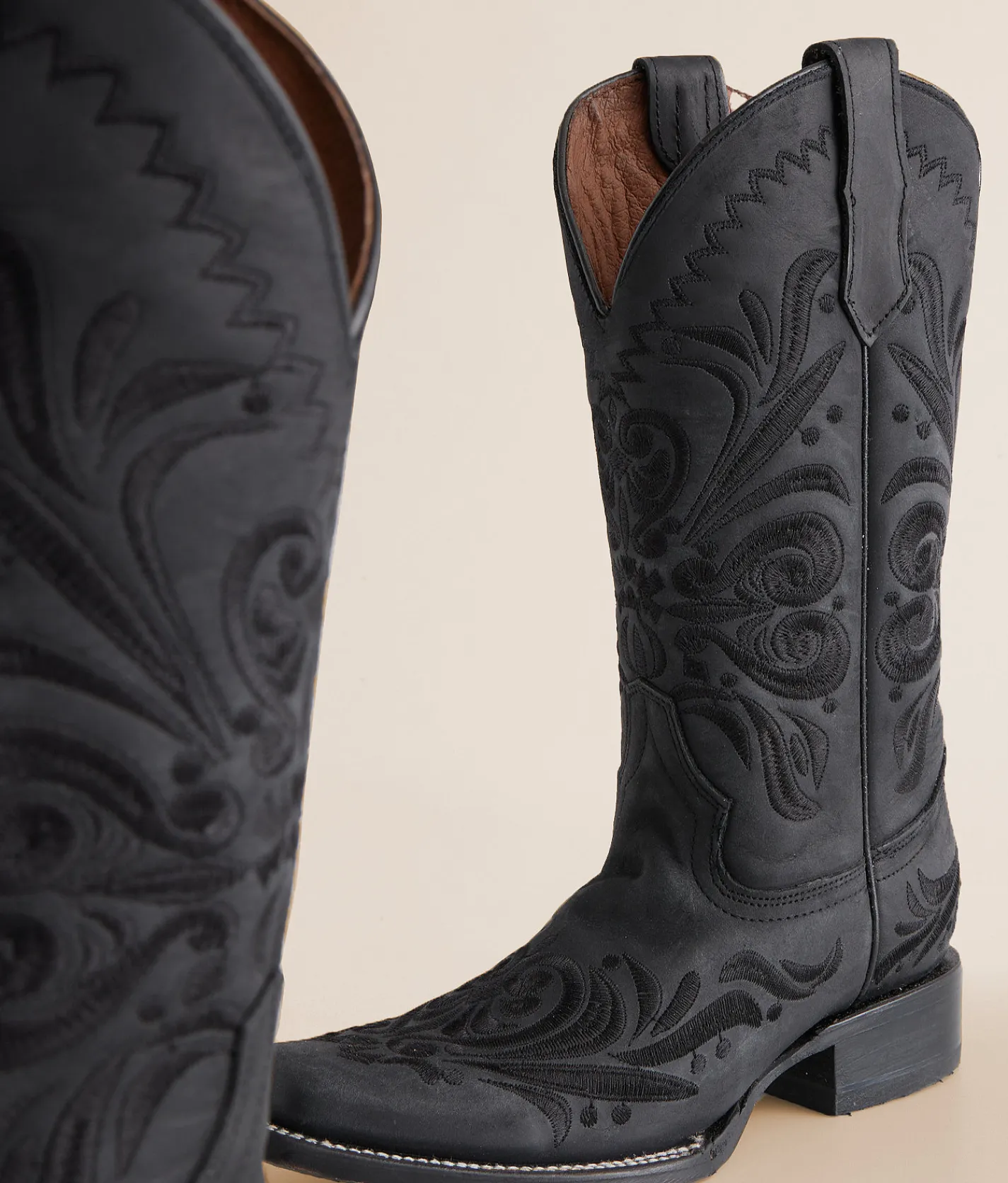 Circle G by Corral Western Leather Boot Black New