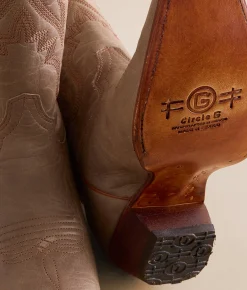Circle G by Corral Western Leather Boot LD Sand Outlet