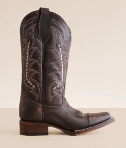 Circle G by Corral Western Leather Boot LD Chocolate Clearance