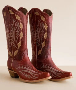 Circle G by Corral Western Leather Boot LD Red Sand Discount