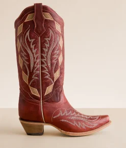 Circle G by Corral Western Leather Boot LD Red Sand Discount