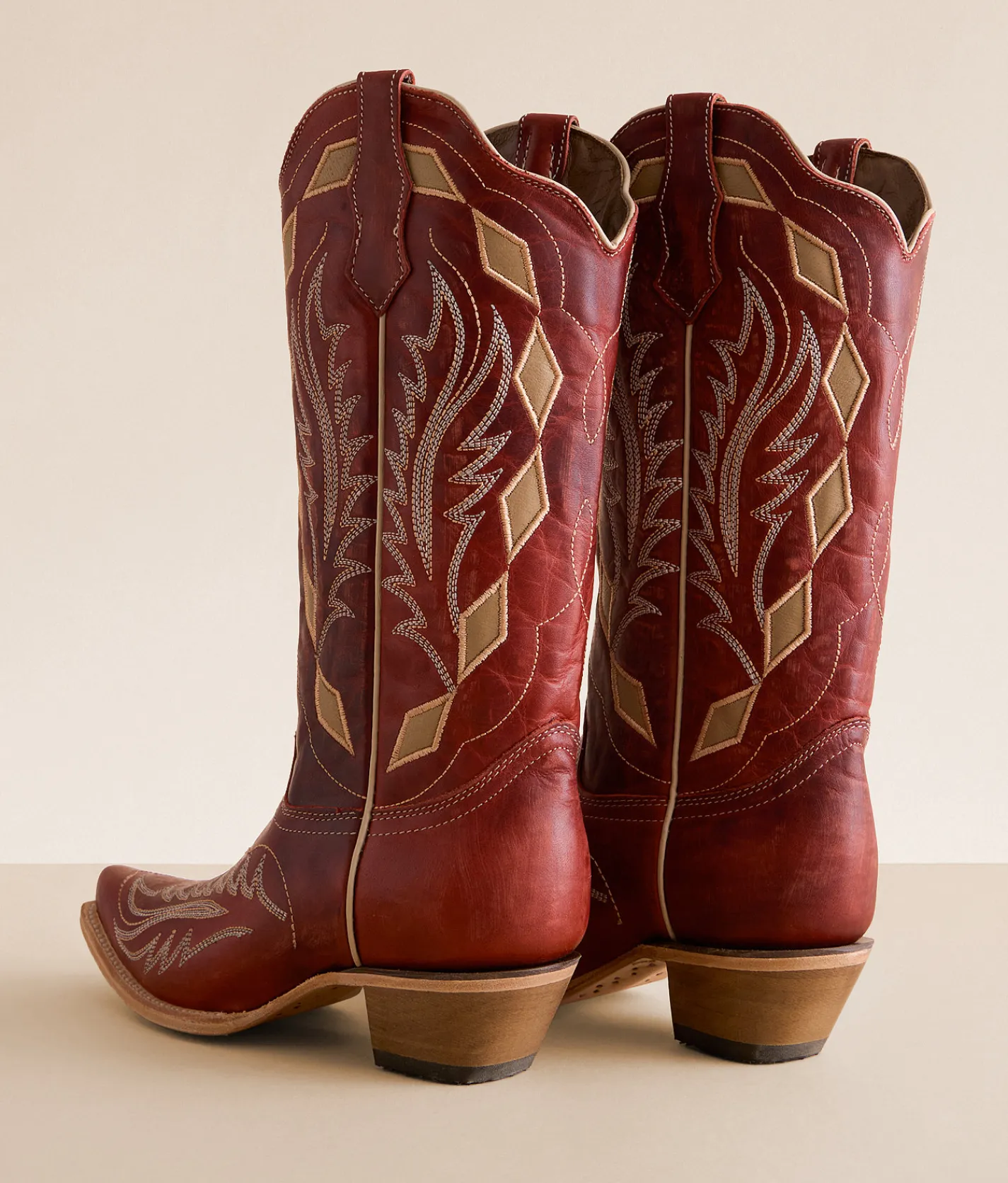 Circle G by Corral Western Leather Boot LD Red Sand Discount