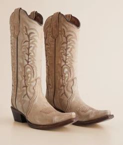 Circle G by Corral Western Leather Boot LD Sand Outlet
