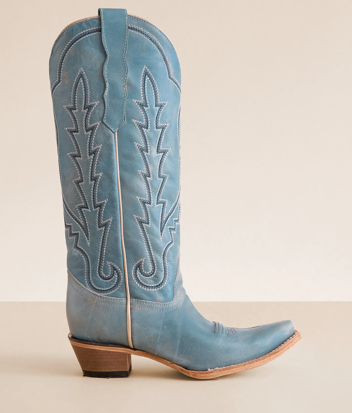 Shoes | Circle G by Corral Western Leather Boot LD Blue Embroidery