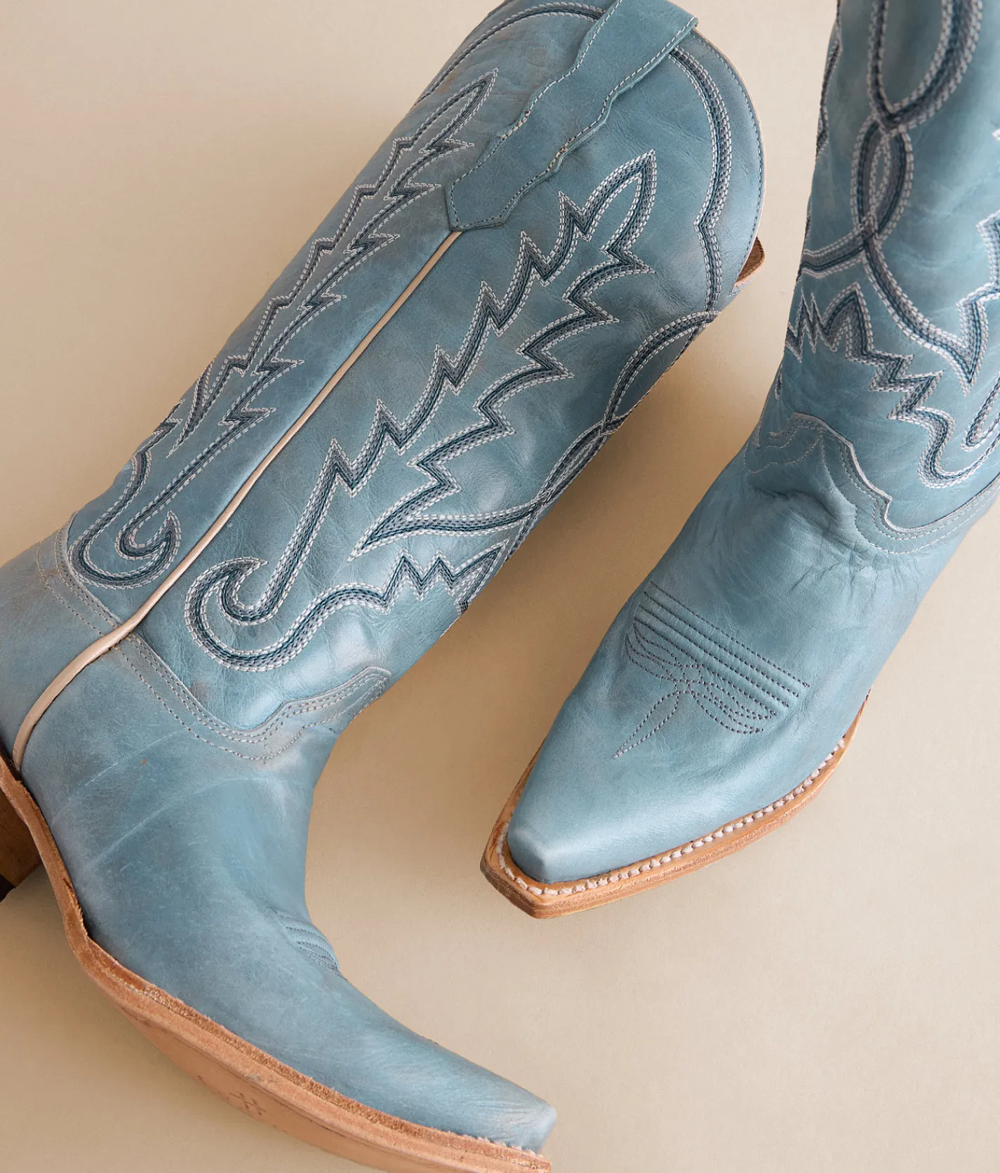 Shoes | Circle G by Corral Western Leather Boot LD Blue Embroidery