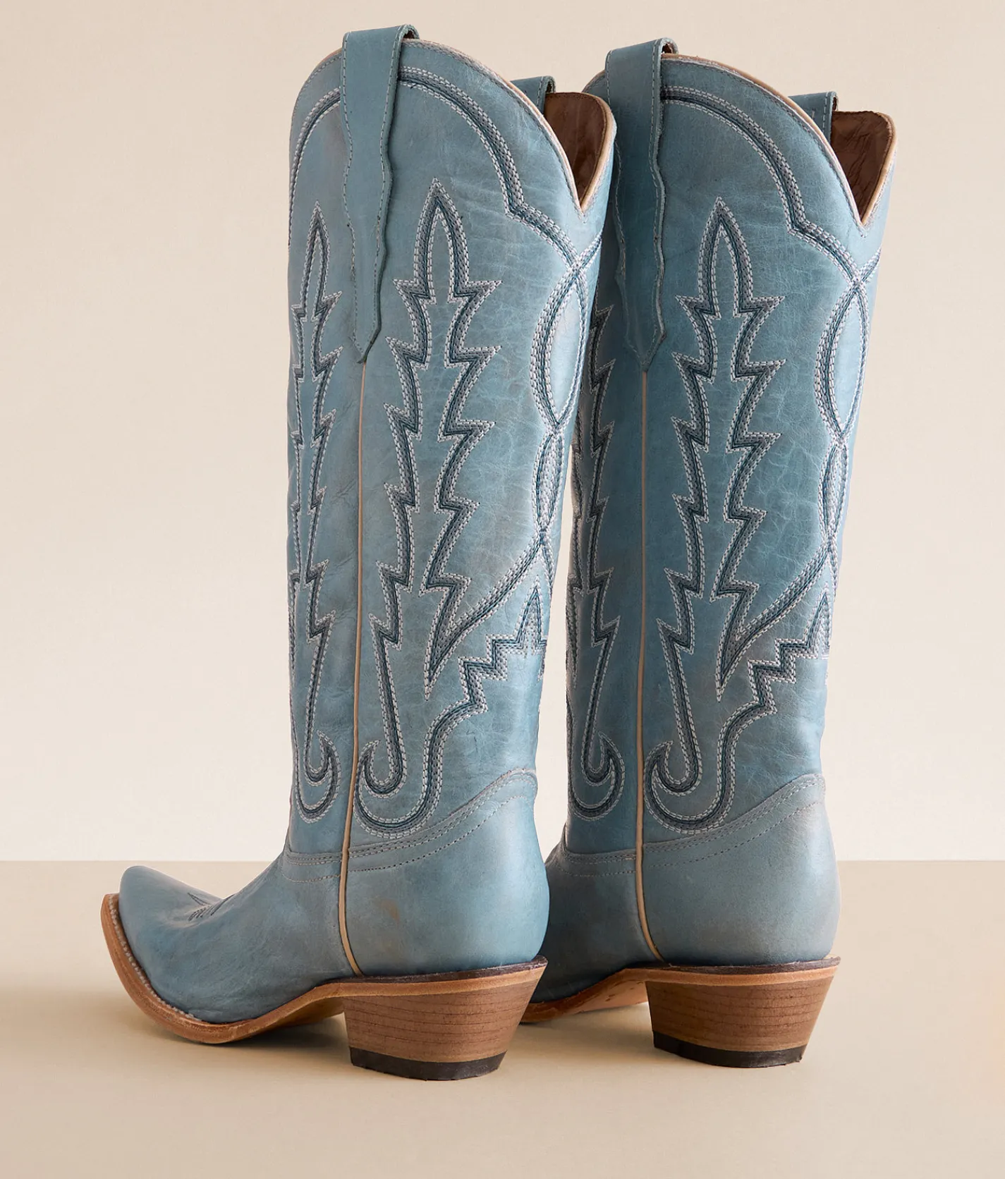 Shoes | Circle G by Corral Western Leather Boot LD Blue Embroidery