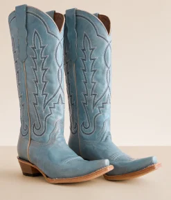 Shoes | Circle G by Corral Western Leather Boot LD Blue Embroidery