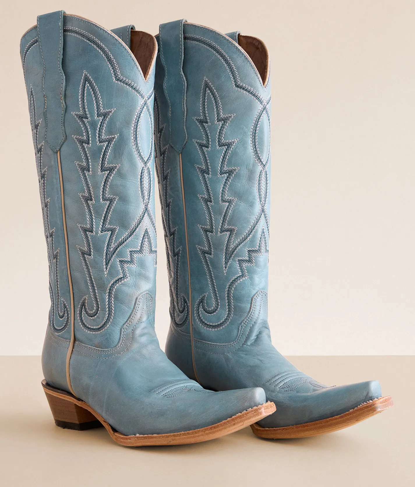 Shoes | Circle G by Corral Western Leather Boot LD Blue Embroidery