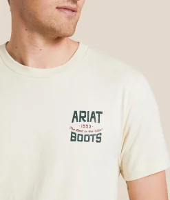 Graphic T-Shirts | Ariat Western Mountain Stamper T-Shirt Wood Ash