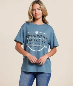 Tops | Hooey Western OG T-Shirt Dark Denim