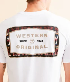 Hooey Western Original T-Shirt White Clearance