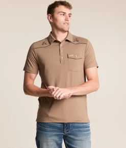 BURLEBO Western Performance Polo Mallards