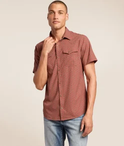 Gentry County Western Performance Stretch Shirt Apple Butter Black Outlet