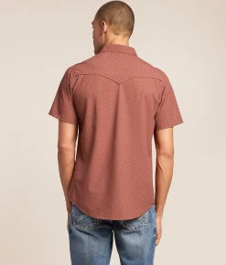 Gentry County Western Performance Stretch Shirt Apple Butter Black Outlet