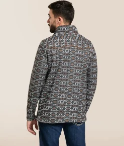 Gentry County Western Quarter Zip Pullover Chocolate Chip Hot