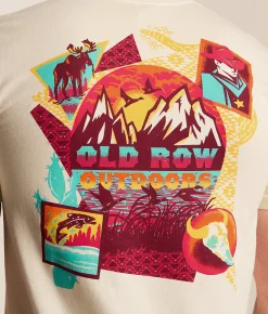 Old Row Western Scene T-Shirt Ivory Online