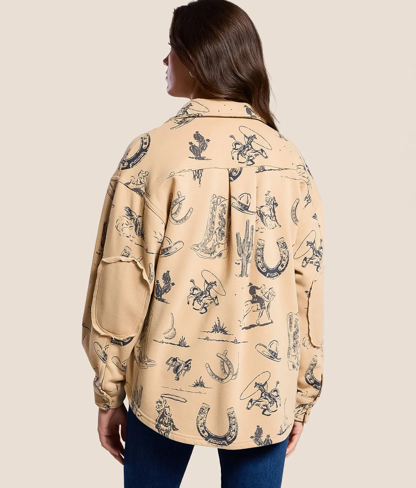 Tops|Coats & Jackets | Blue B Western Shacket Taupe